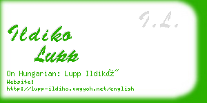 ildiko lupp business card